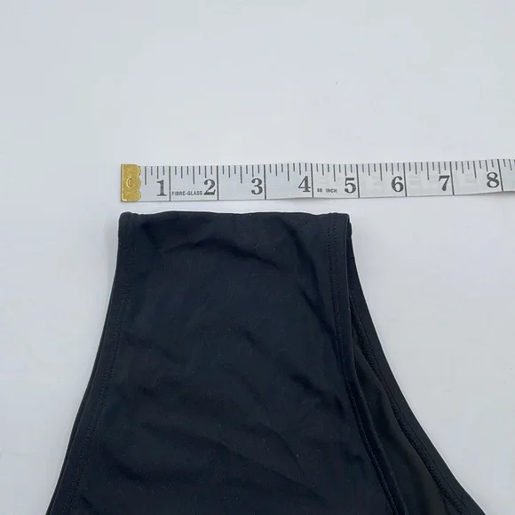 CUPSHE Floral Black Tankini Swimsuit V Neck Adjustable Strap Mid Rise - Picture 13 of 16